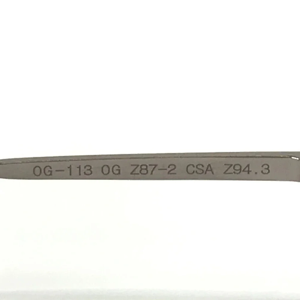 OnGuard Safety Eyeglasses Frames OG-113 Gray Oval Z87-2 Z94.3 53-18-135
